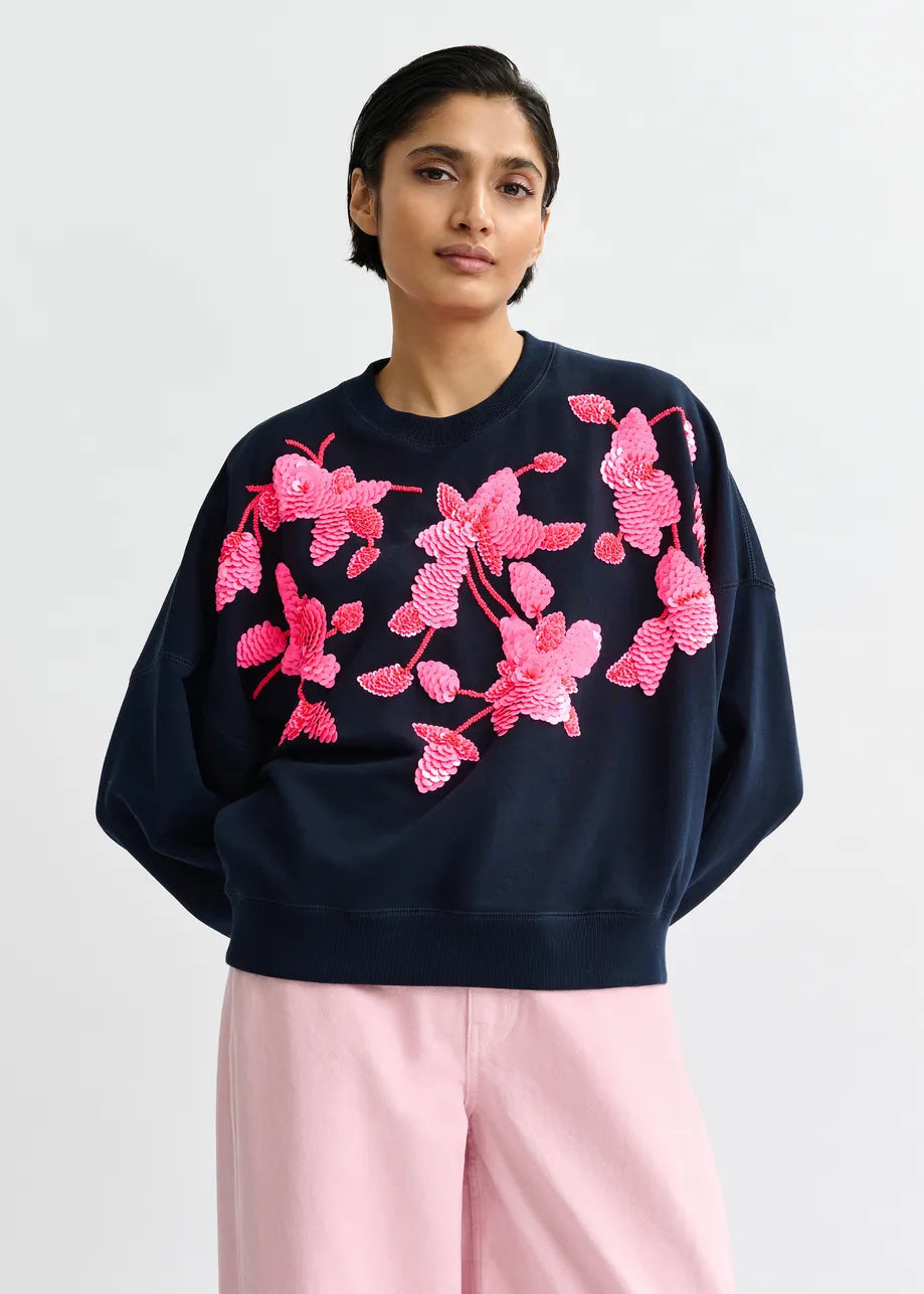 Essentiel Antwerp Jaga Embroidered Sweatshirt