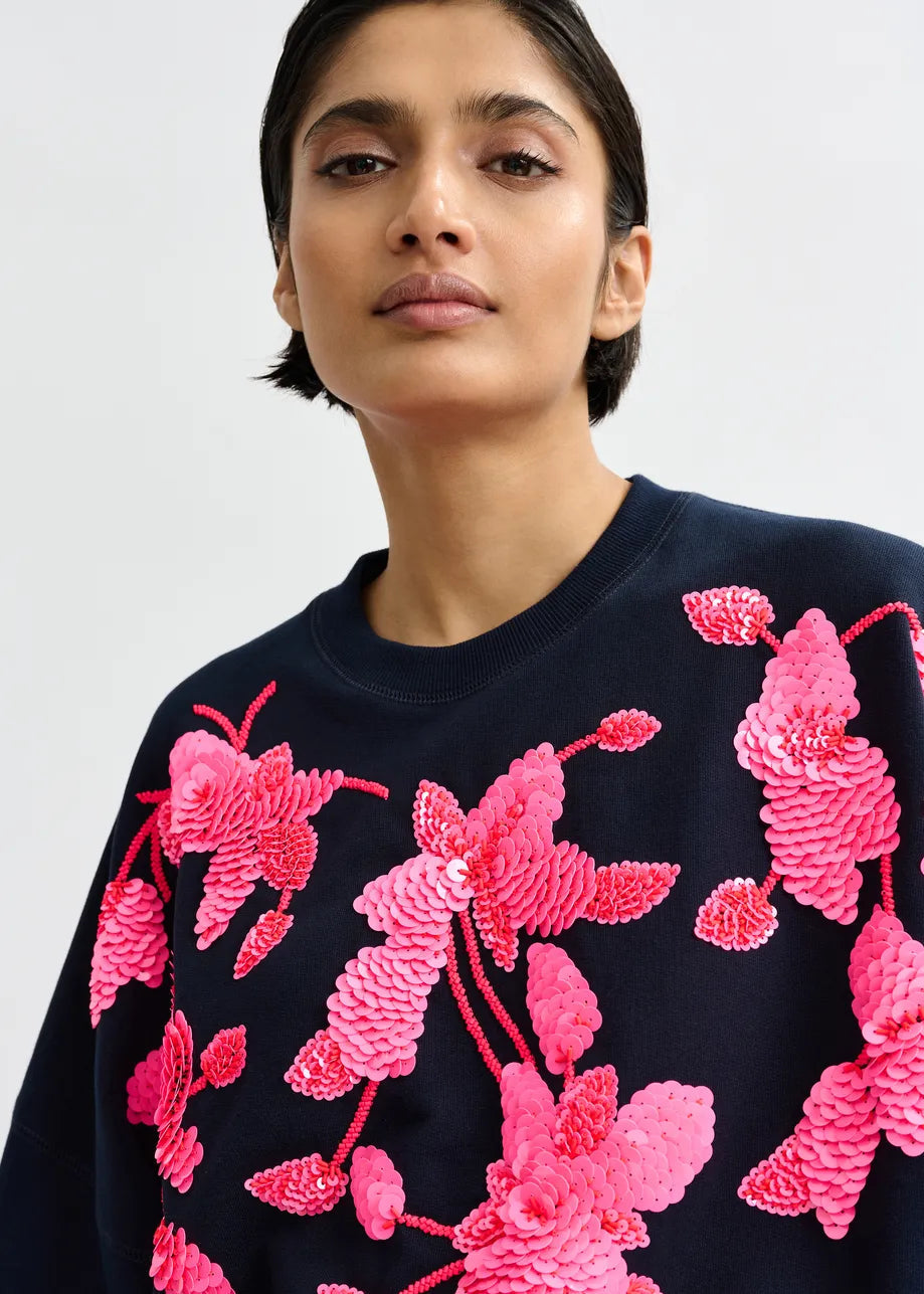 Essentiel Antwerp Jaga Embroidered Sweatshirt