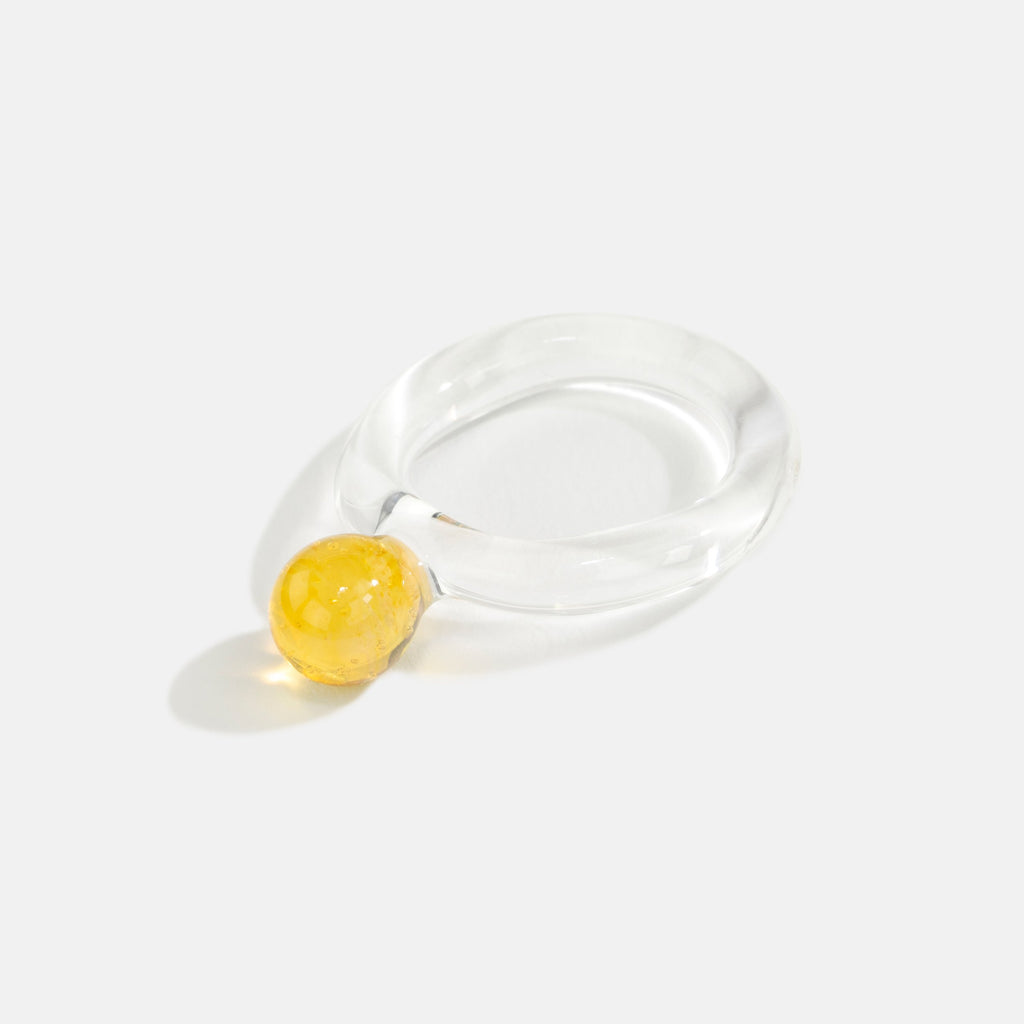 Jane D'Arensbourg RING - LEMON YELLOW DOT