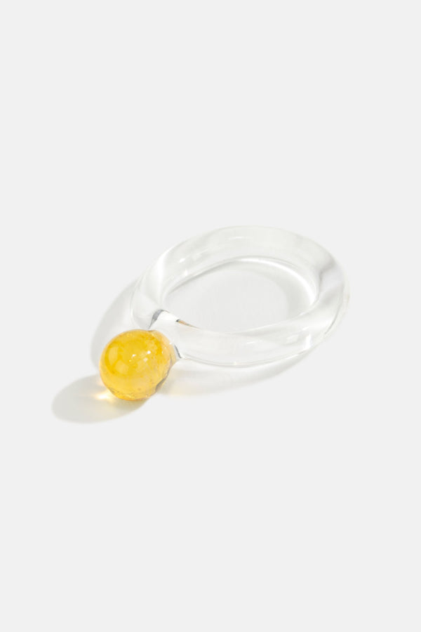 Jane D'Arensbourg RING - LEMON YELLOW DOT