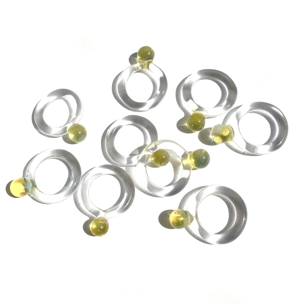 Jane D'Arensbourg RING - LEMON YELLOW DOT