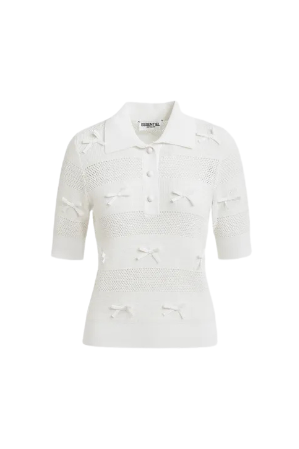Essentiel Antwerp Jarts Knit Polo with Bows