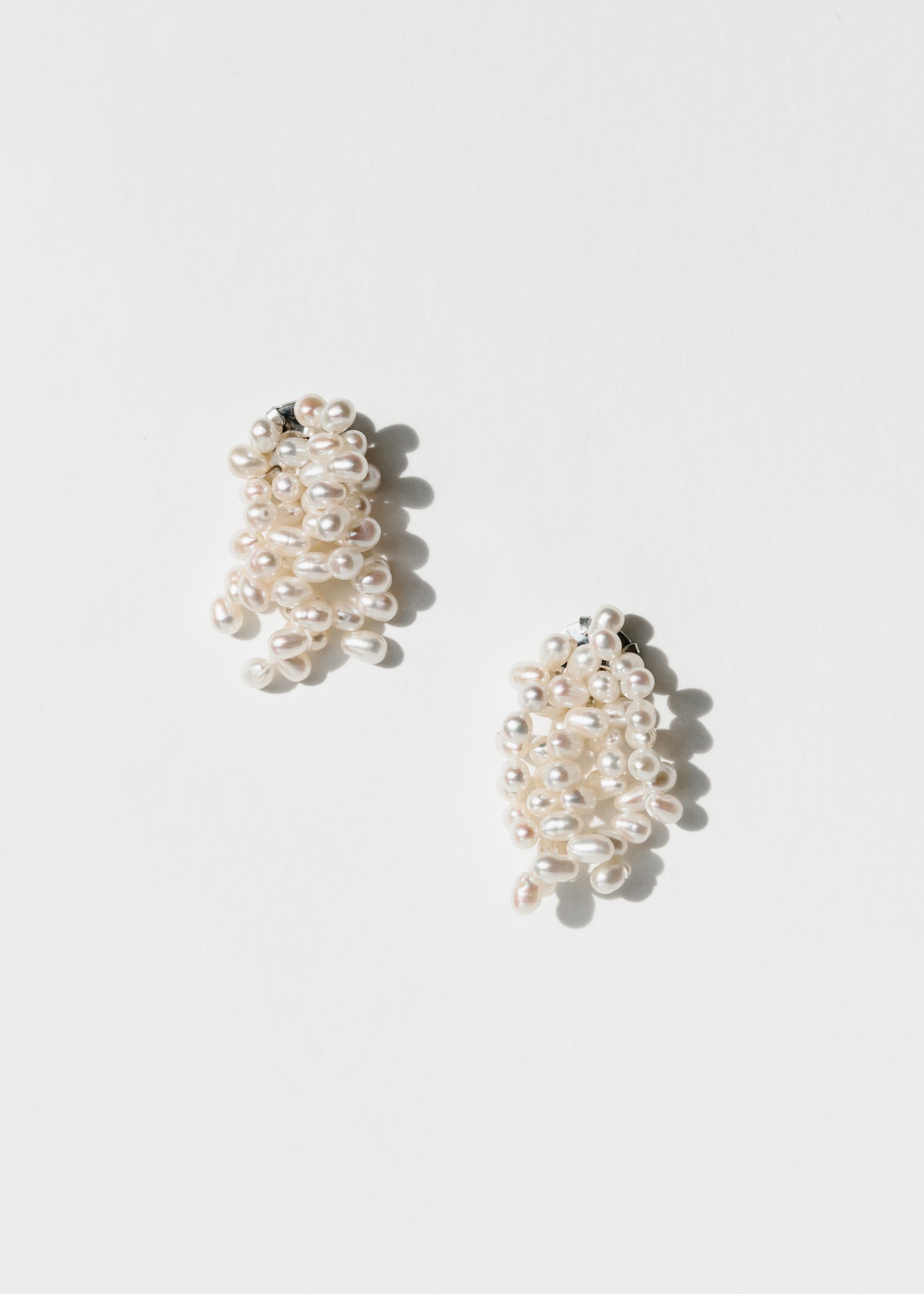 Jasmin Sparrow Mini Mermaid Earrings - Sterling Silver/Baroque Pearls