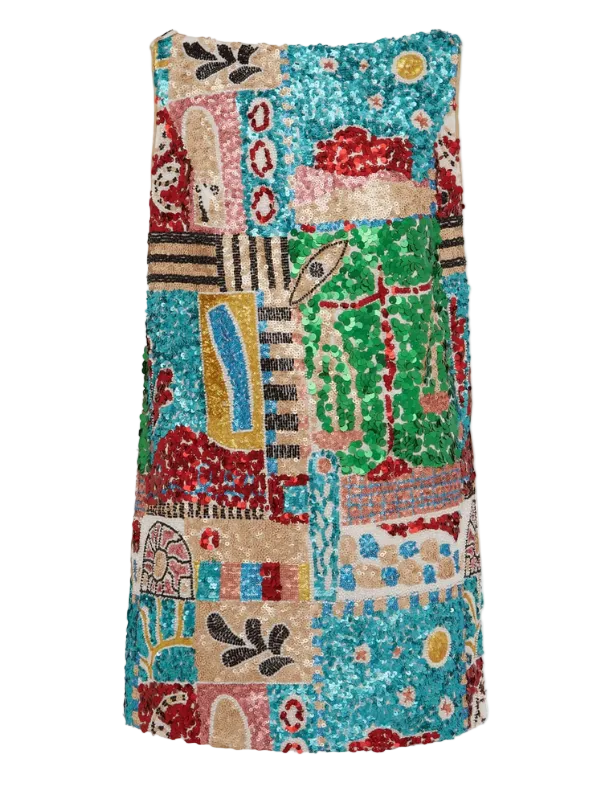 ALEMAIS Jazz Embellished Mini Dress