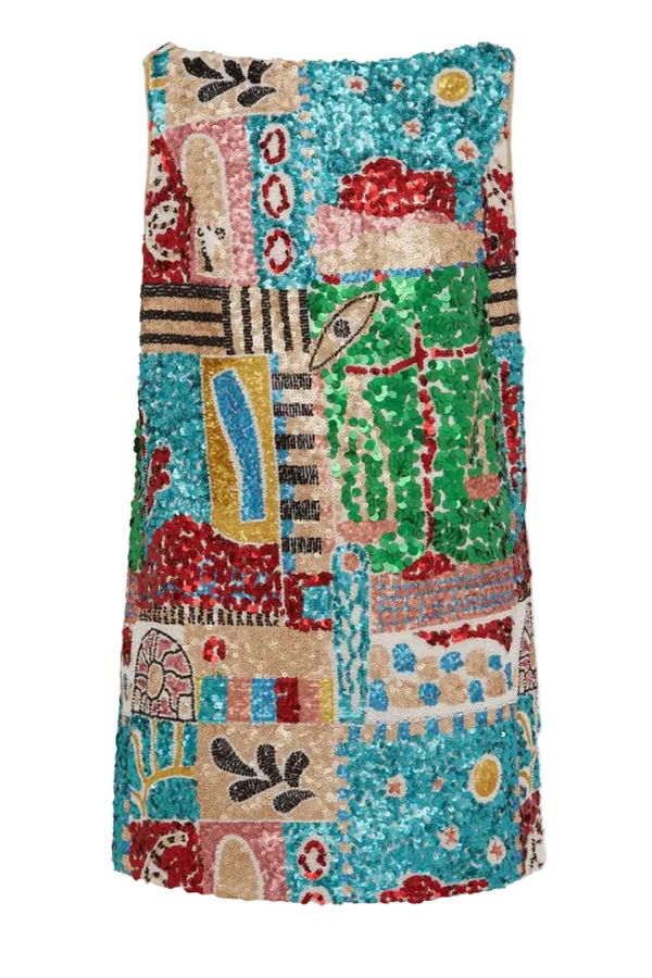 ALEMAIS Jazz Embellished Mini Dress