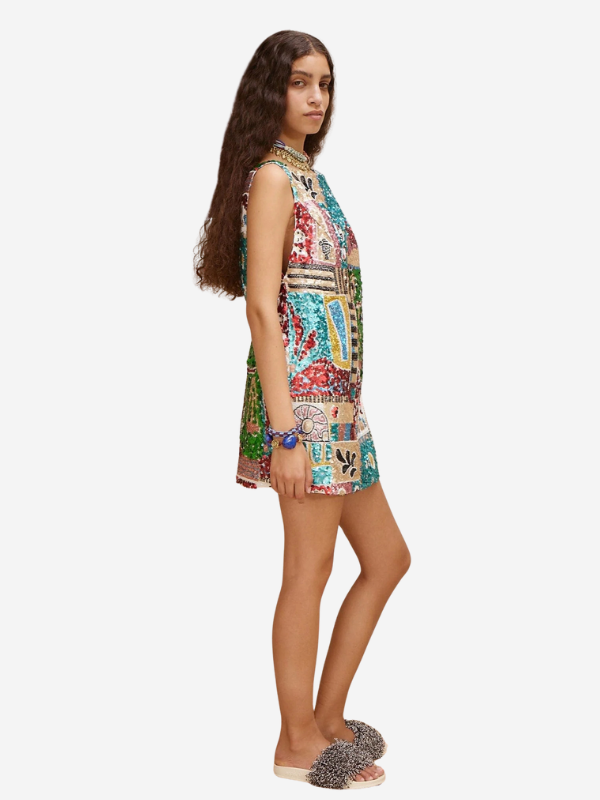 ALEMAIS Jazz Embellished Mini Dress