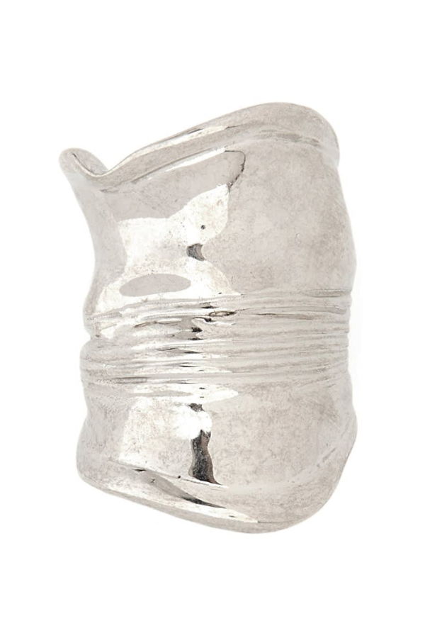 Jean Paul Gaultier The Crushed Can Ring - Silver