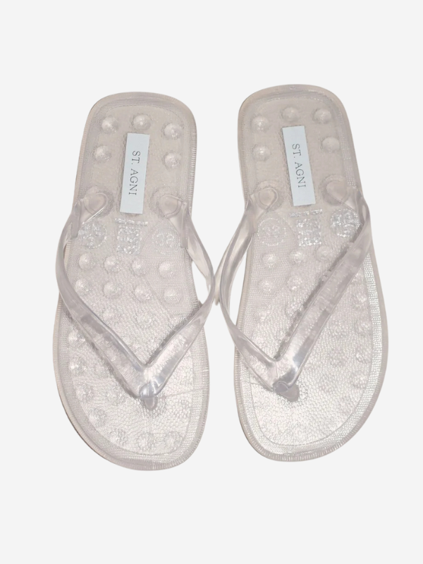 St. Agni Jelly Flip Flop Sandals - Transparent