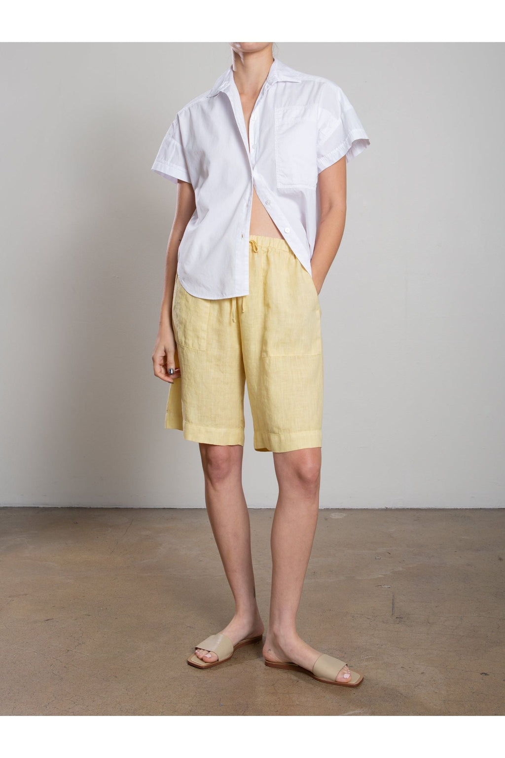 Pharaoh Jem Short in Heritage Linen - Butter
