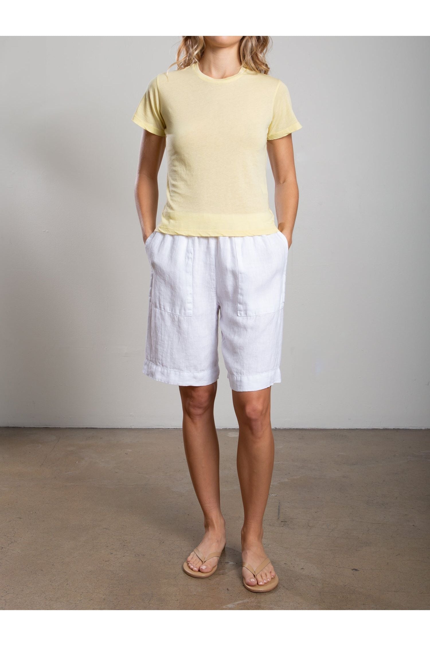 Pharaoh Jem Short in Heritage Linen - Butter
