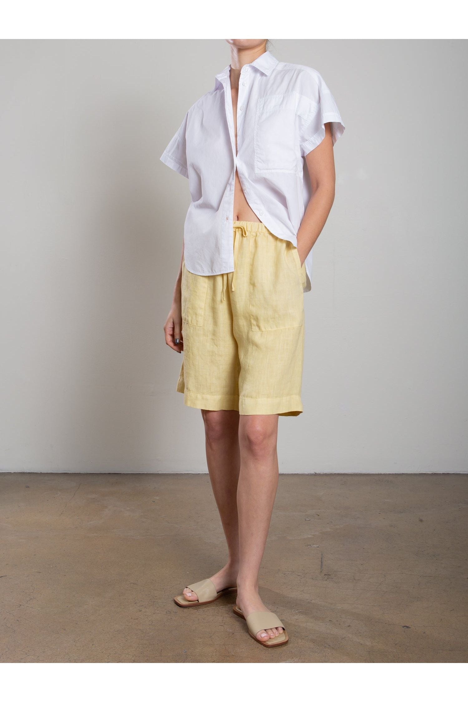 Pharaoh Jem Short in Heritage Linen - Butter