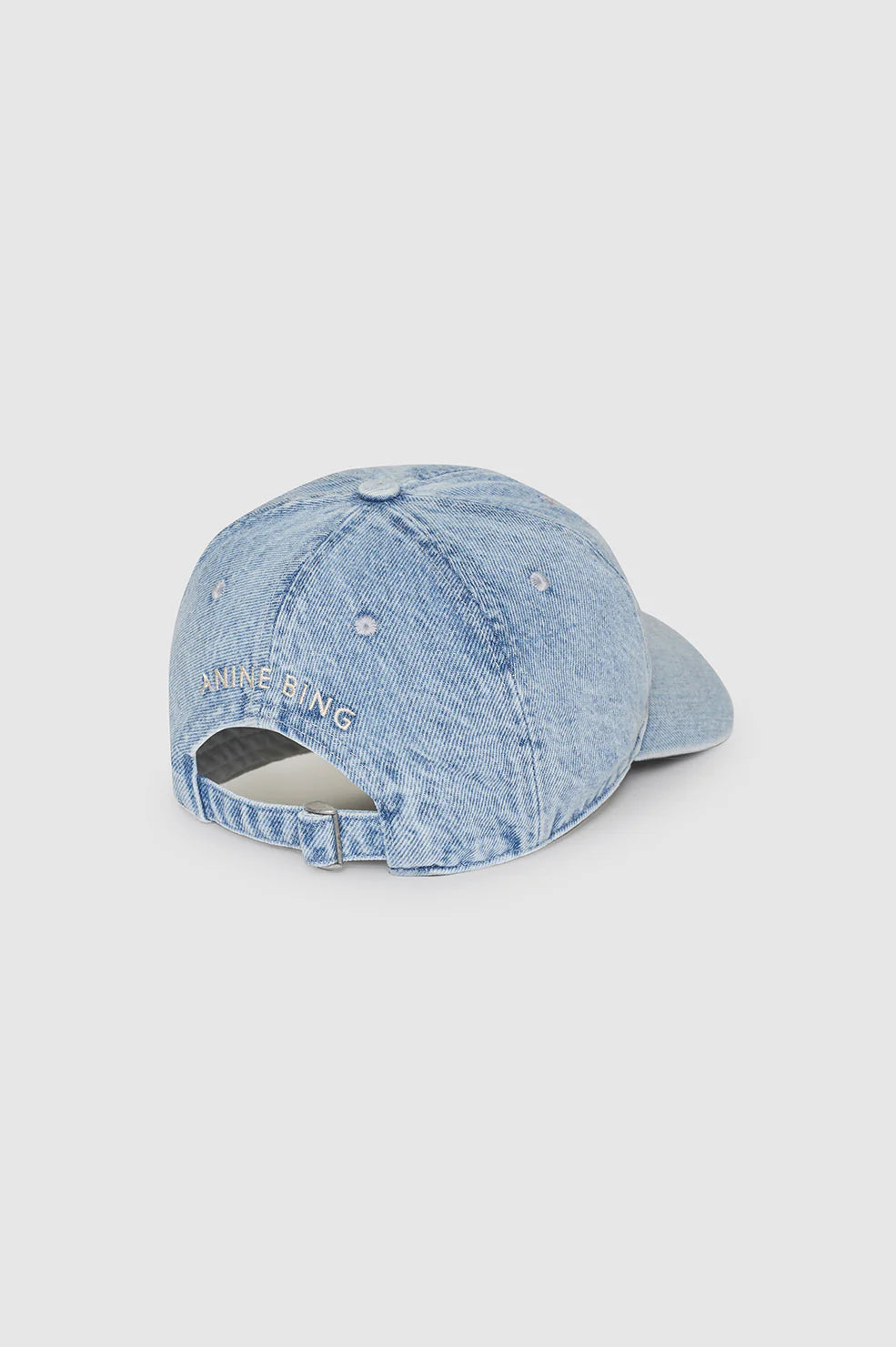 Anine Bing Jeremy Baseball Cap AB - Bleached Blue Denim