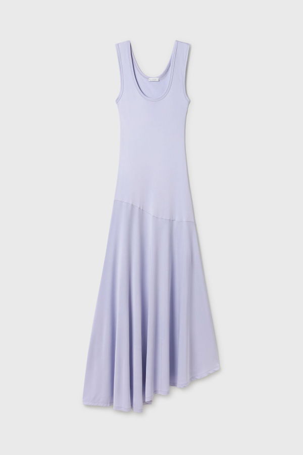 Silk Laundry Jersey Sleeveless Dress - Lavender