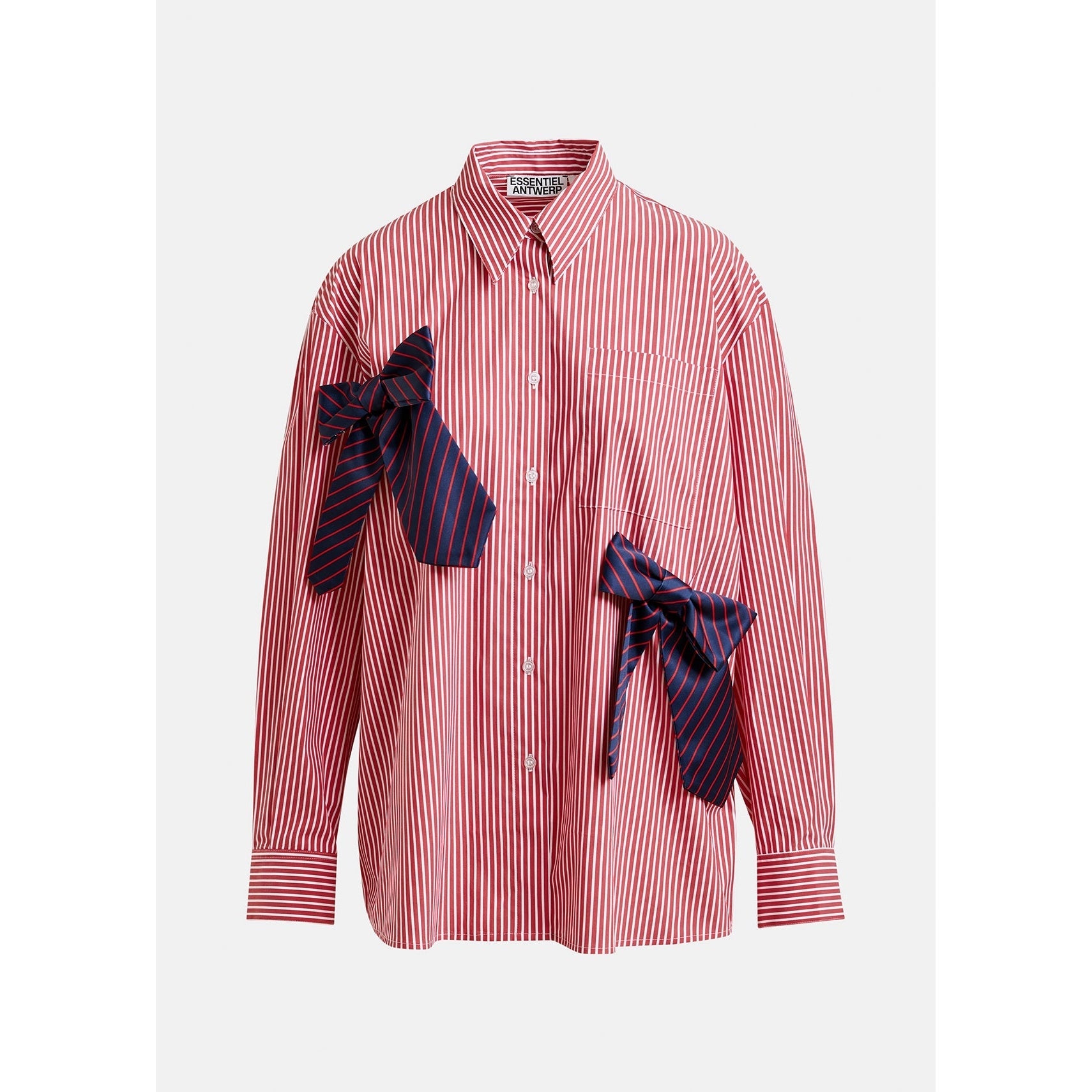 Essentiel Antwerp Jiwi Shirt With Bowties - Orange Brulee