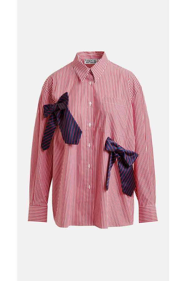 Essentiel Antwerp Jiwi Shirt With Bowties - Orange Brulee