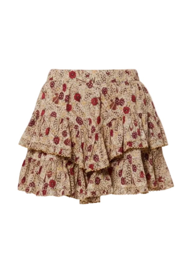 Isabel Marant Jocadia Shorts - Ecru/Raspberry