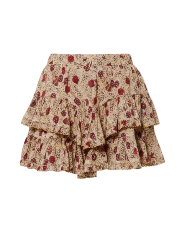 Isabel Marant Jocadia Shorts - Ecru/Raspberry
