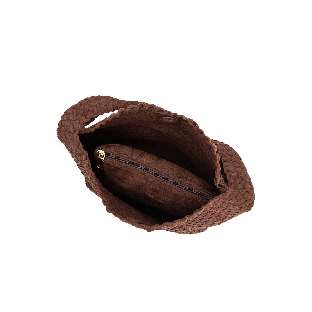 Melie Bianco Johanna Vegan Suede Shoulder Bag