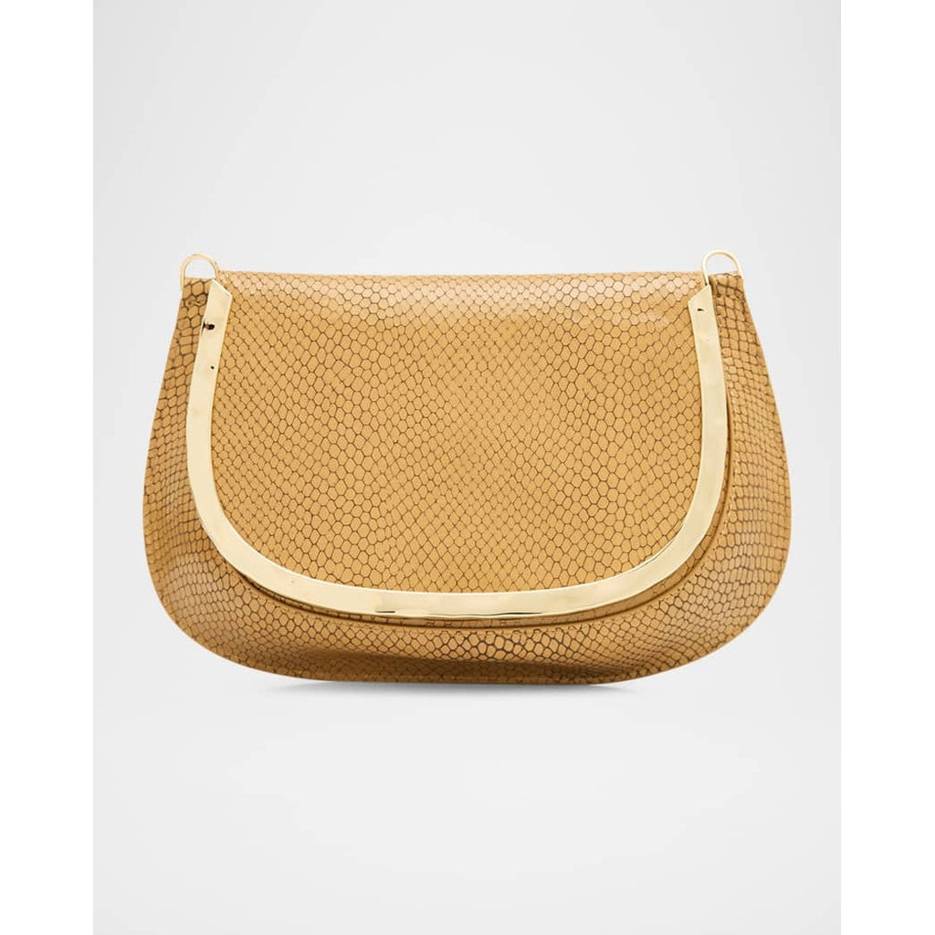Jonathan Simkhai Logan Shiny Leather Crossbody Bag - Camel
