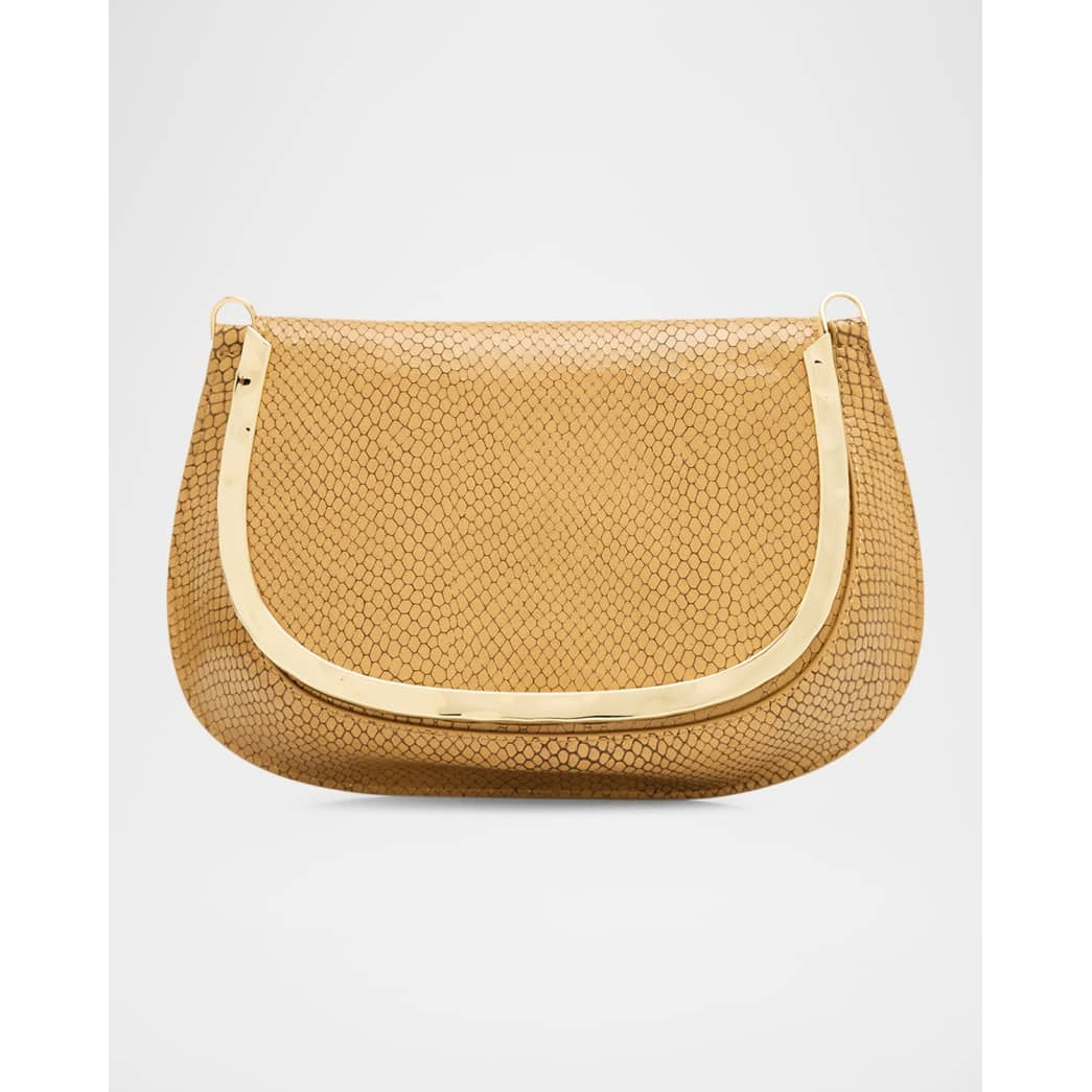 Jonathan Simkhai Logan Shiny Leather Crossbody Bag - Camel