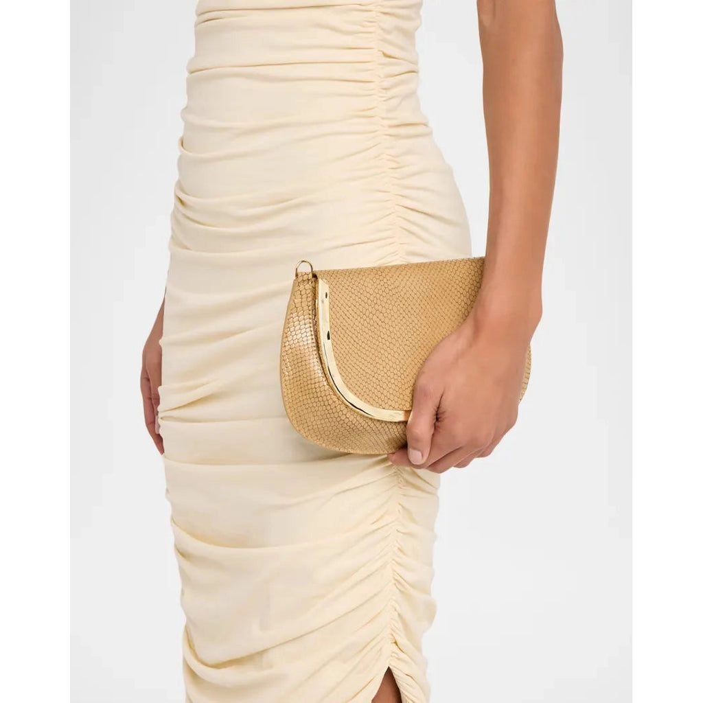 Jonathan Simkhai Logan Shiny Leather Crossbody Bag - Camel