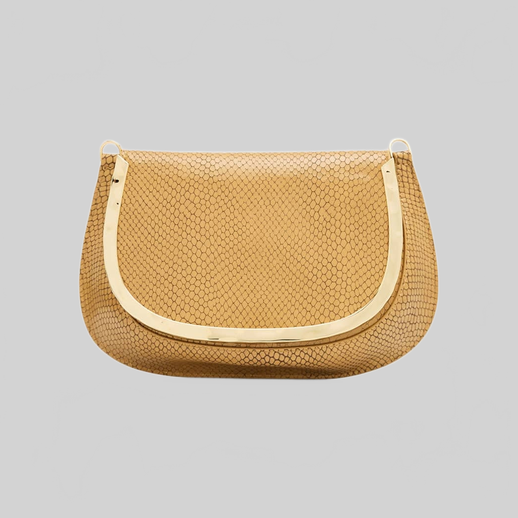 Jonathan Simkhai Logan Shiny Leather Crossbody Bag - Camel