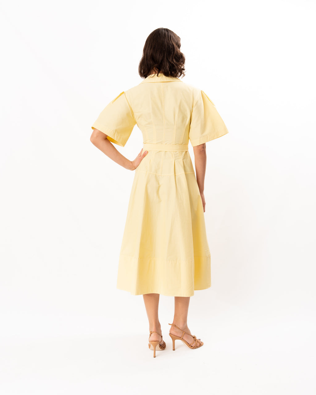 Jonathan Simkhai Meridith Cotton Midi Dress - Buttercream