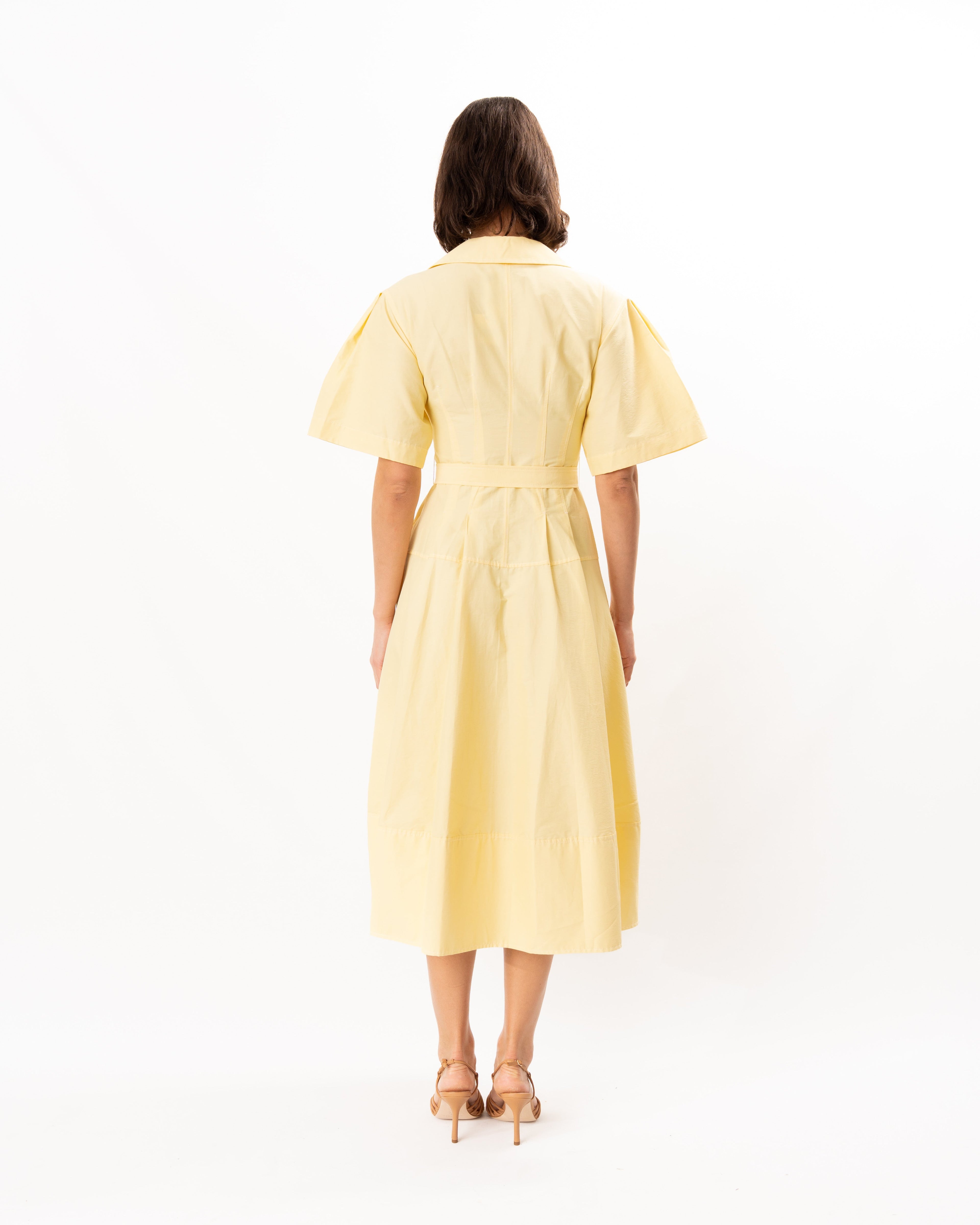 Jonathan Simkhai Meridith Cotton Midi Dress - Buttercream