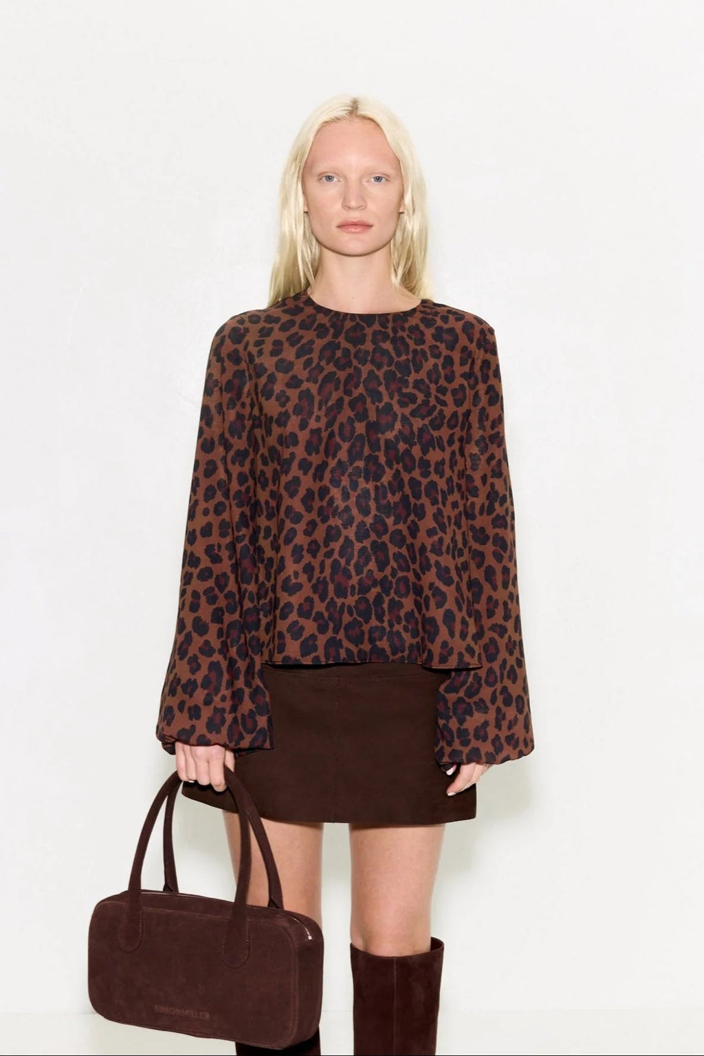 Simon Miller Joplin Chiffon Top - Leopard