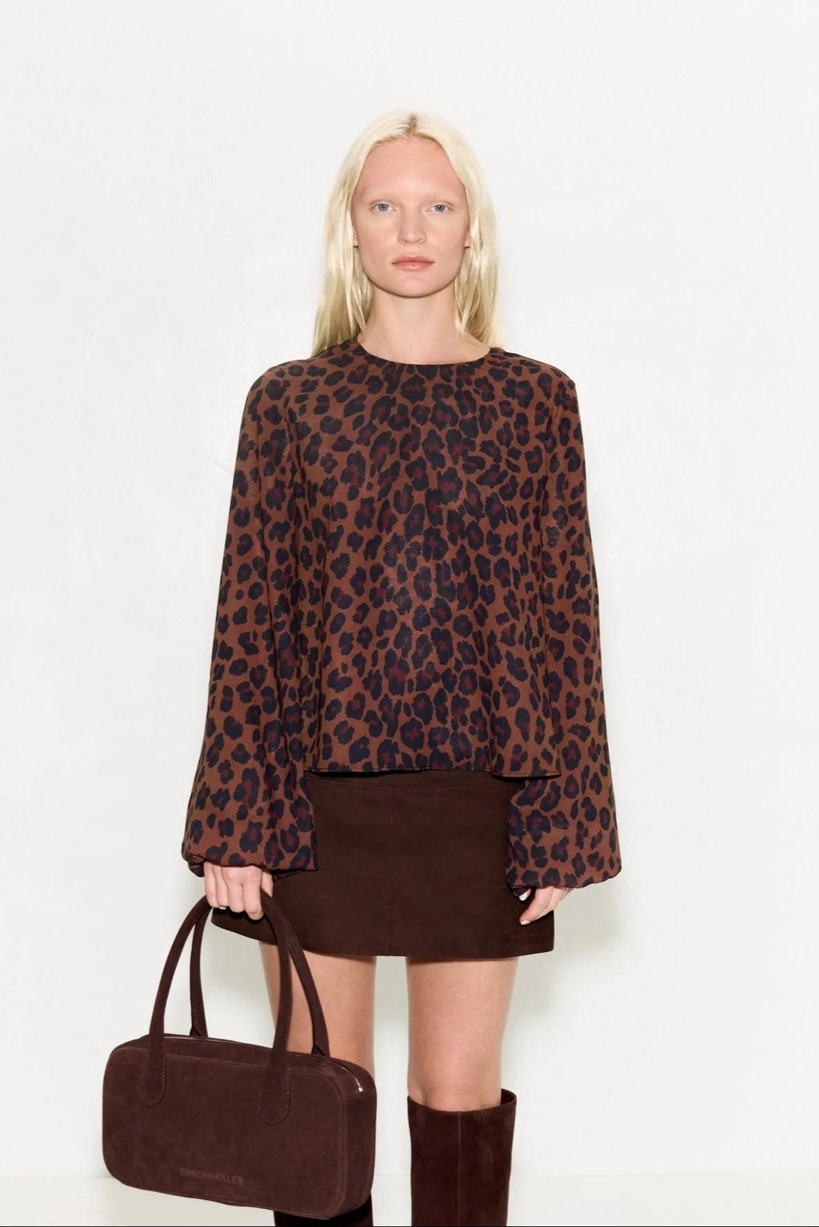 Simon Miller Joplin Chiffon Top - Leopard