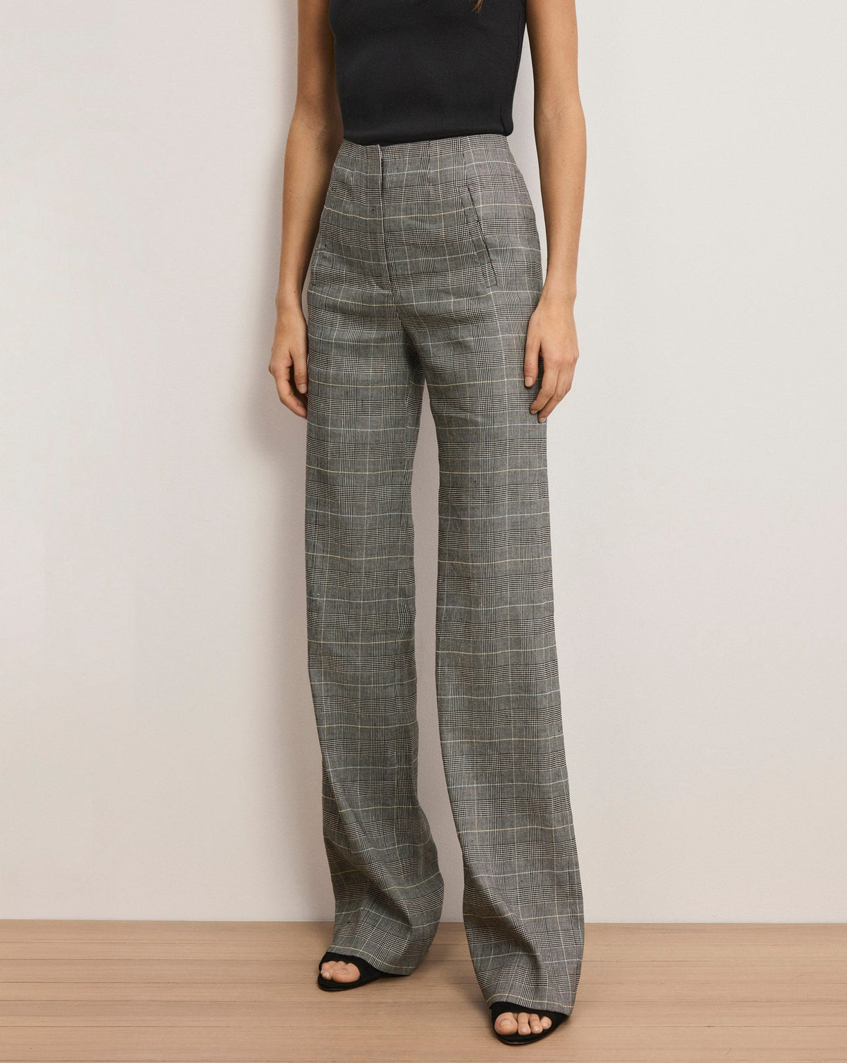 Veronica Beard Jude Linen Wide-Leg Pant