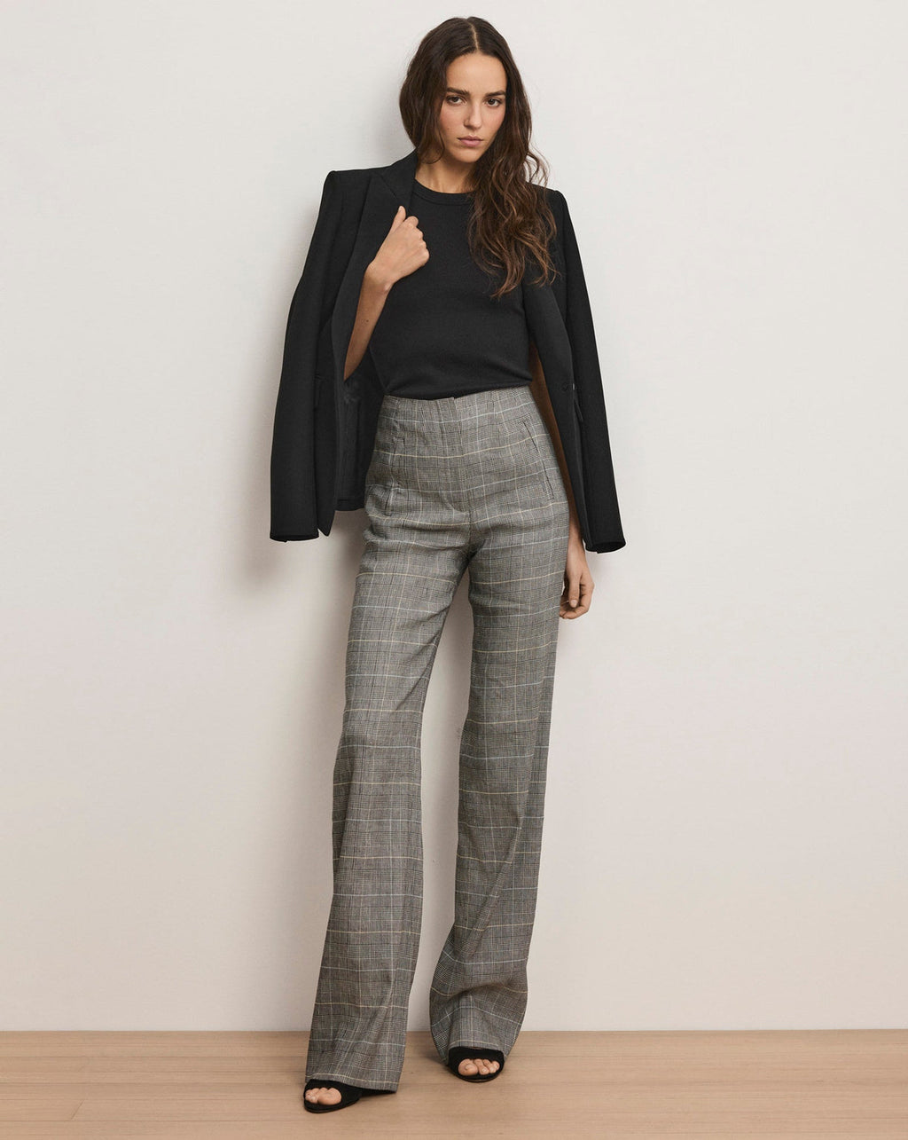 Veronica Beard Jude Linen Wide-Leg Pant