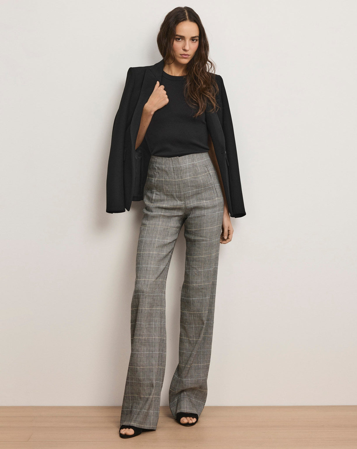 Veronica Beard Jude Linen Wide-Leg Pant
