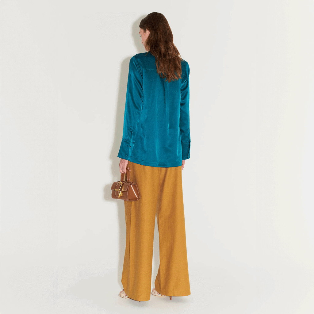 Hansen & Gretel Jules Collared Shirt - Jewel Teal