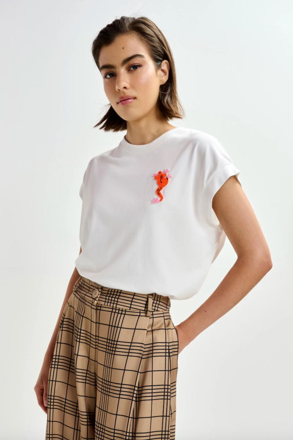 Essentiel Antwerp Jungala Embroidered T-Shirt