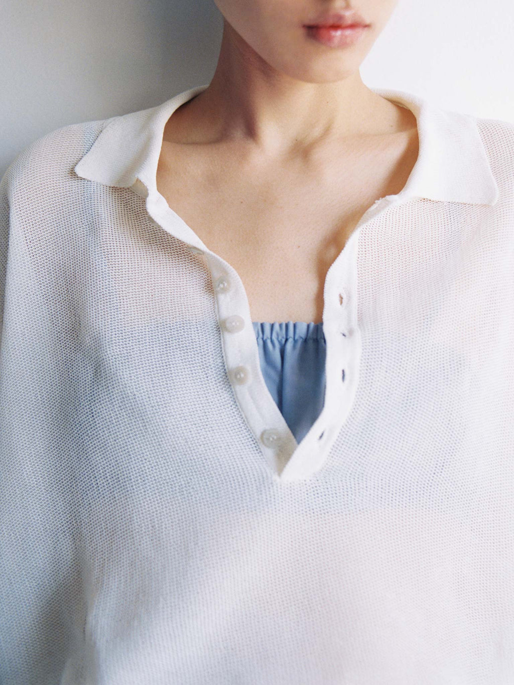 Rus Jushi Polo Top - White