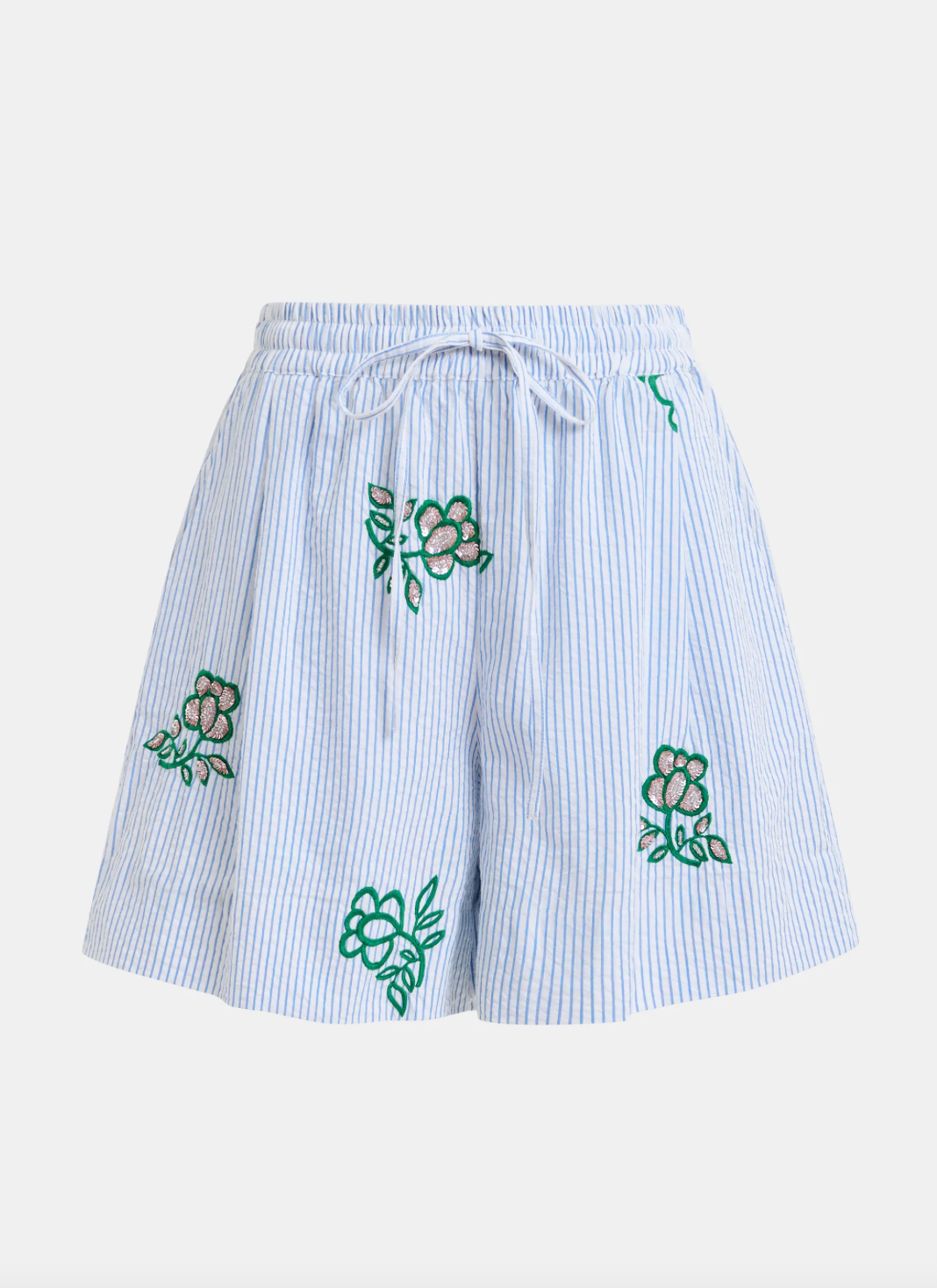Essentiel Antwerp Juste Embroidered Mini Shorts
