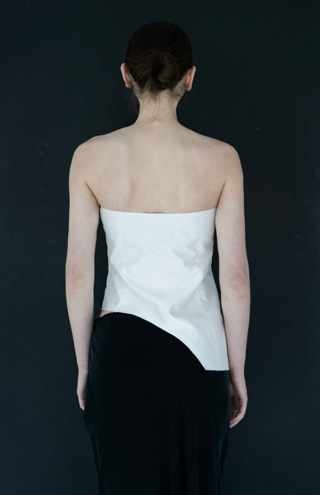 K M by L A N G E Moloko Pure Silk Deconstructed Top