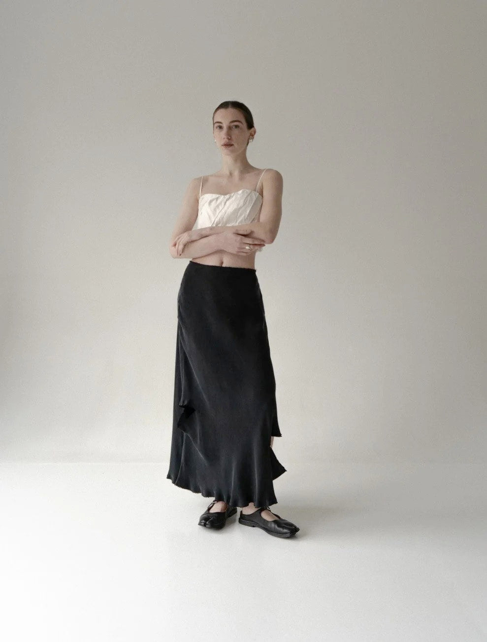 K M by L A N G E Pivnich Cupro Skirt