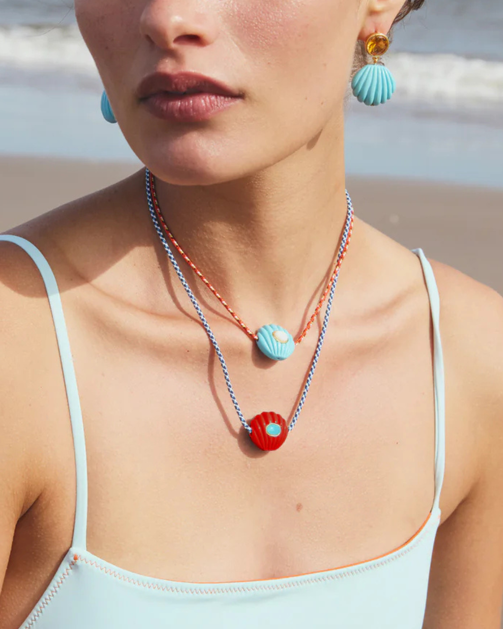 Lizzie Fortunato Kai Earrings - Pool