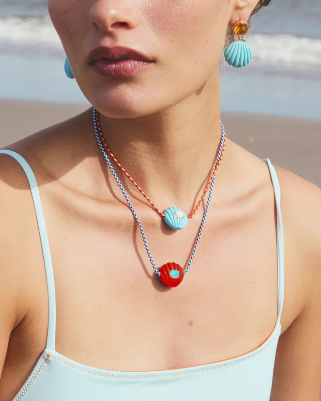Lizzie Fortunato Kai Earrings - Pool