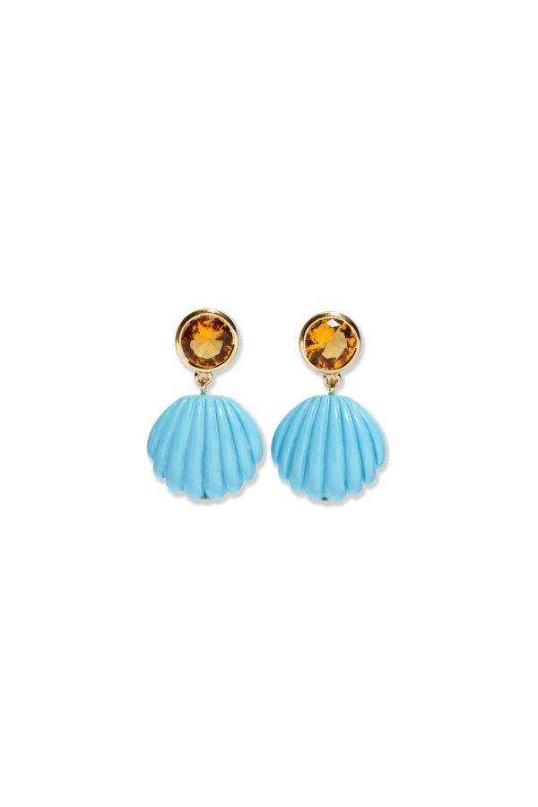 Lizzie Fortunato Kai Earrings - Pool