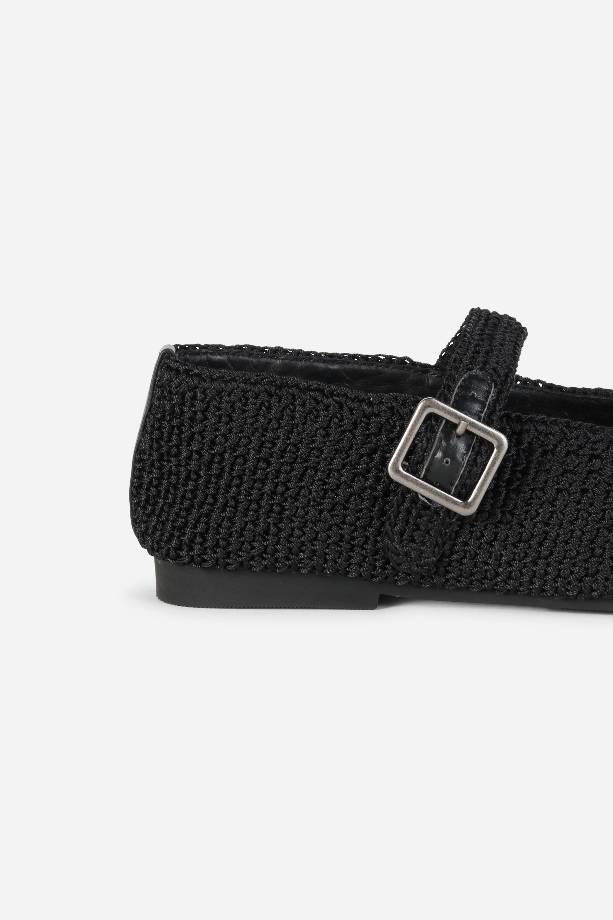 INTENTIONALLY __________. Kail Knit Woven Mary Jane Flat