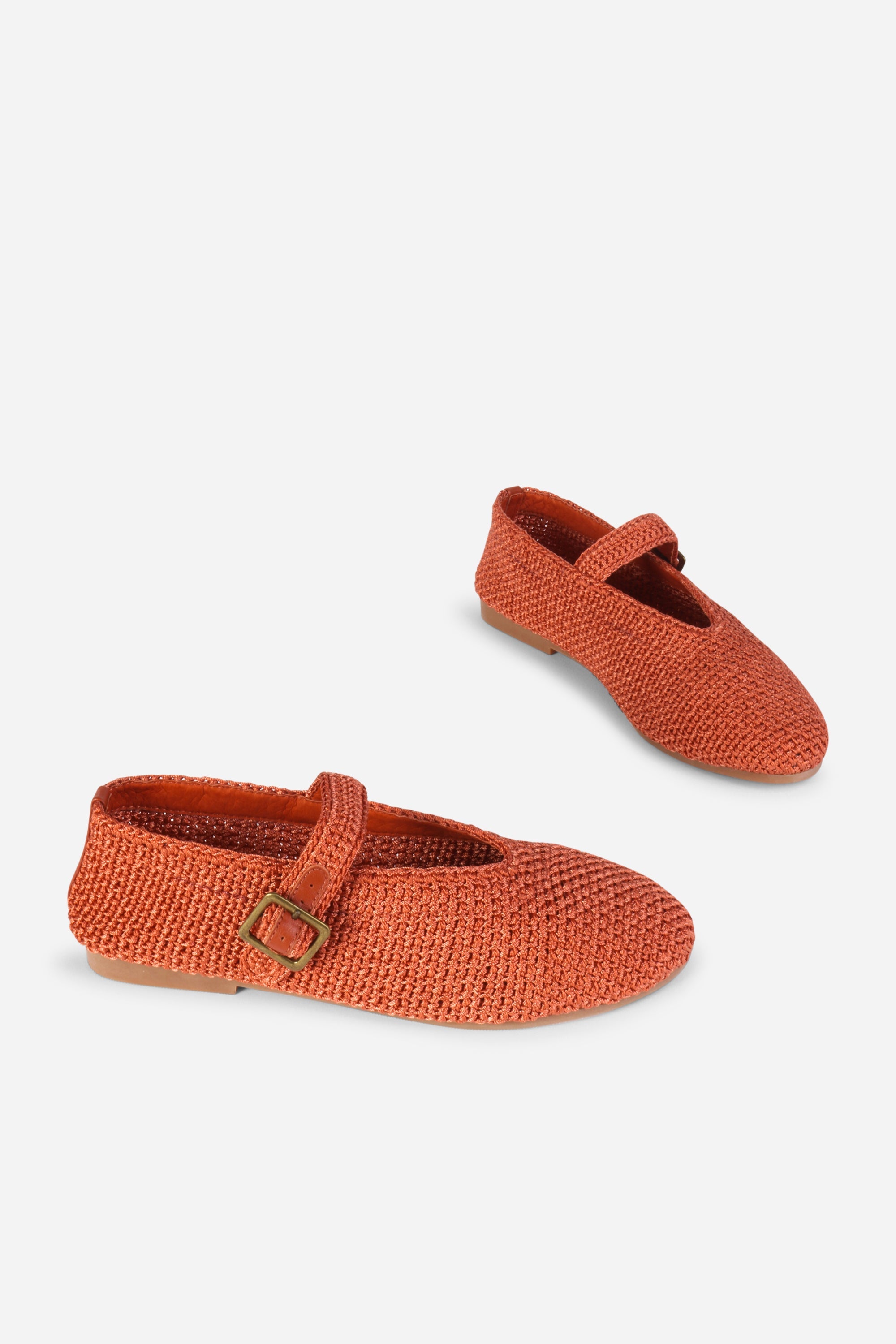 INTENTIONALLY __________. Kail Knit Woven Mary Jane Flat