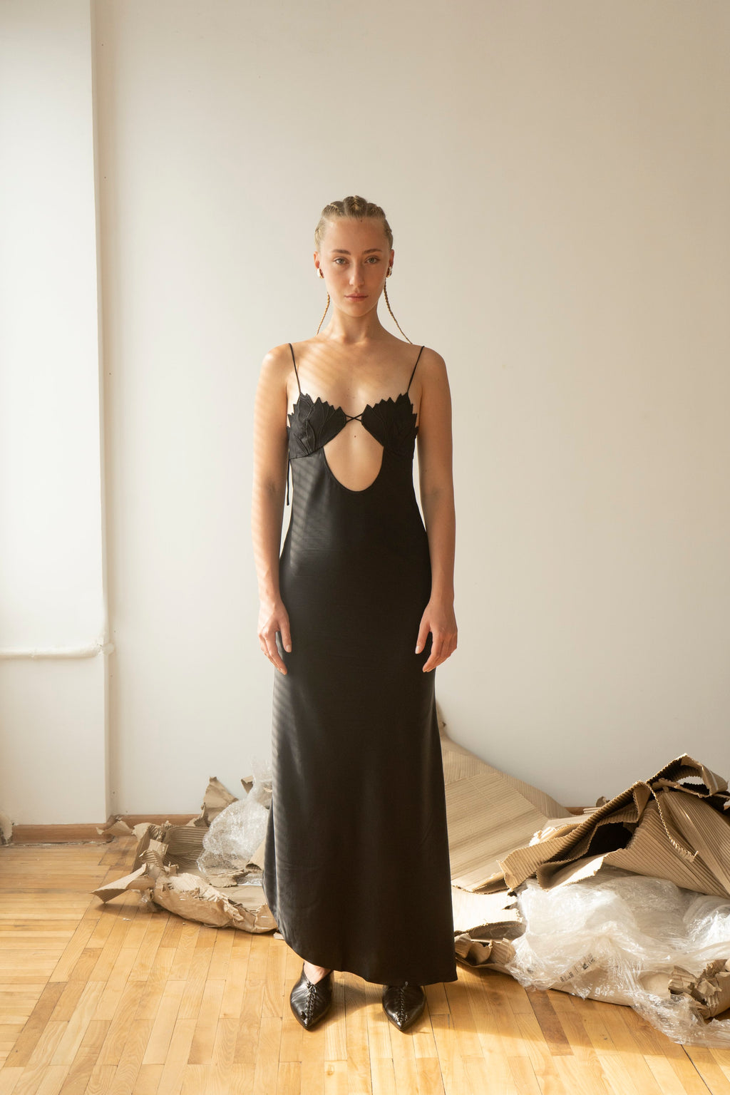 K M by L A N G E Kalyna Viscose Dress - Black