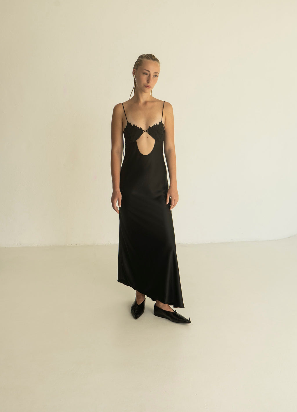 K M by L A N G E Kalyna Viscose Dress - Black