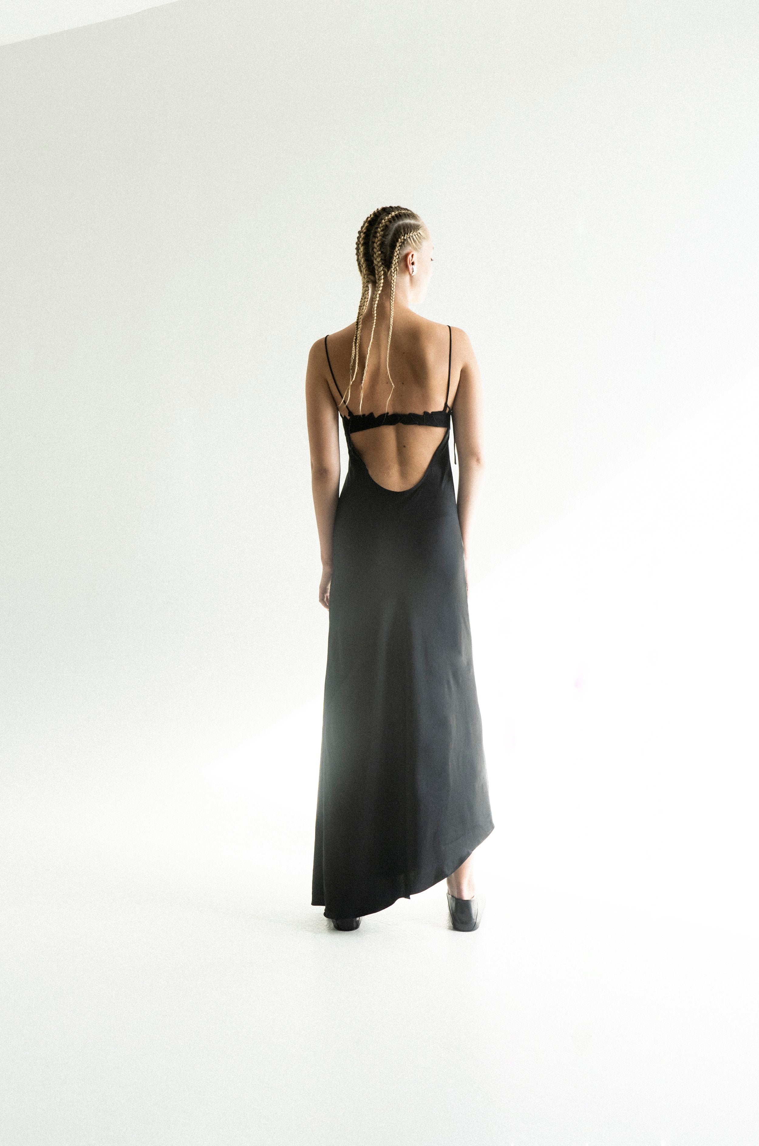 K M by L A N G E Kalyna Viscose Dress - Black