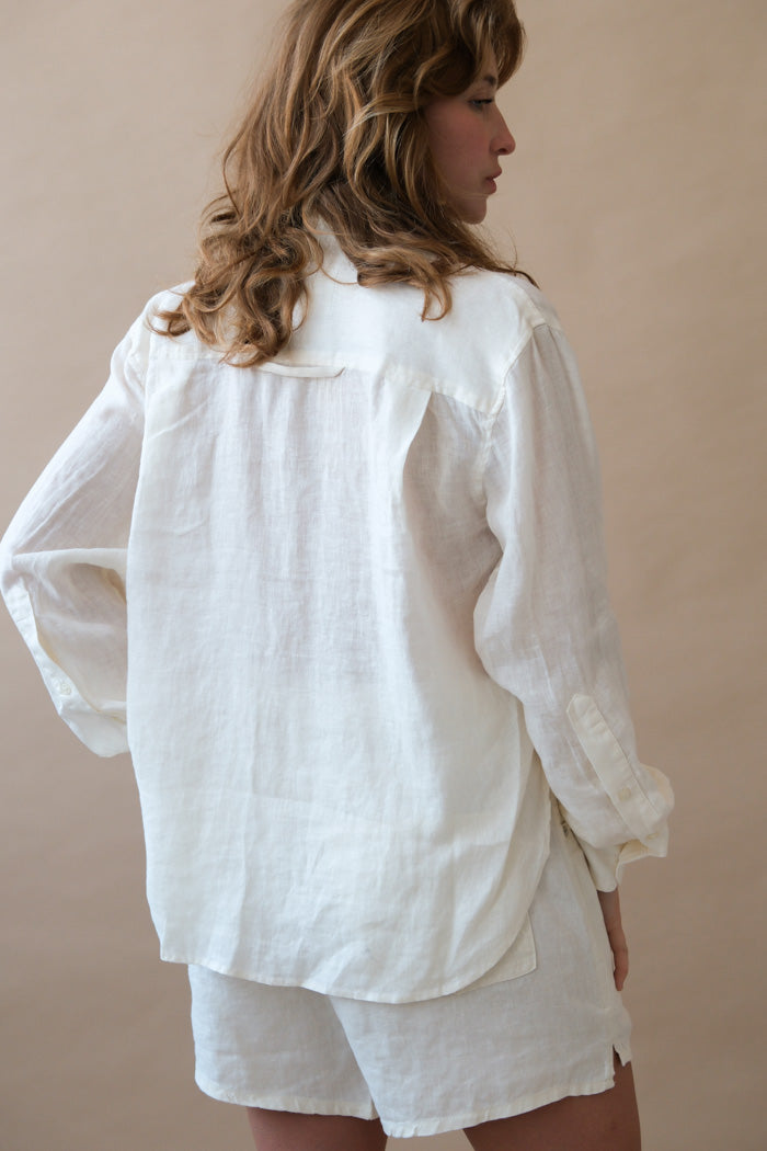 Citizens of Humanity Kayla Shrunken Shirt - Vanilla