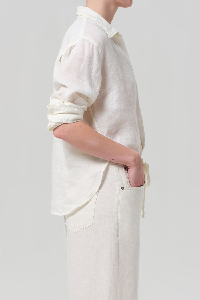 Citizens of Humanity Kayla Shrunken Shirt - Vanilla