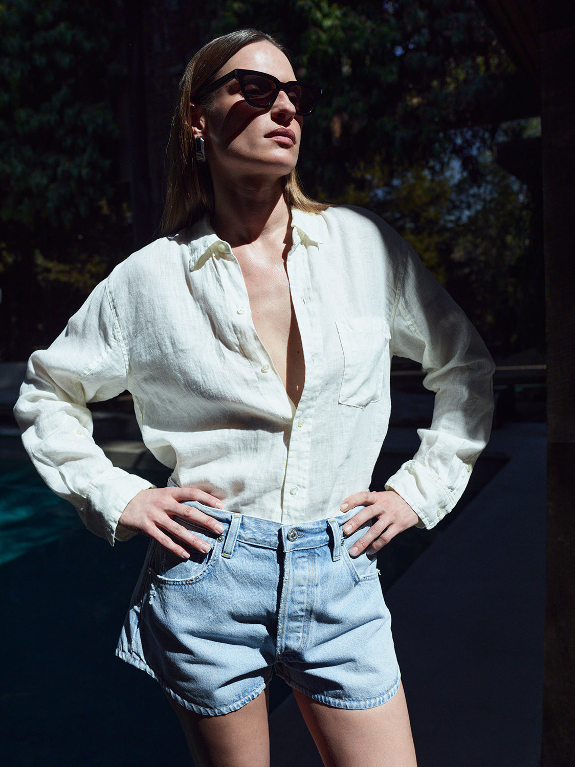Citizens of Humanity Kayla Shrunken Shirt - Vanilla